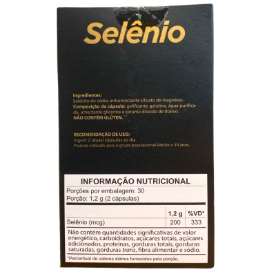 Selênio Suplemento Alimentar 60 Cápsulas - Gold Lab