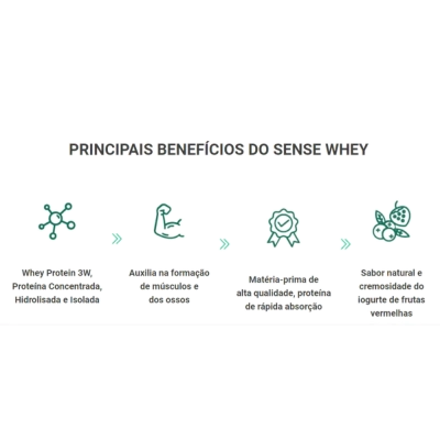 Sense Whey Performance Series, Sabores, 450g, Lauton Nutrition