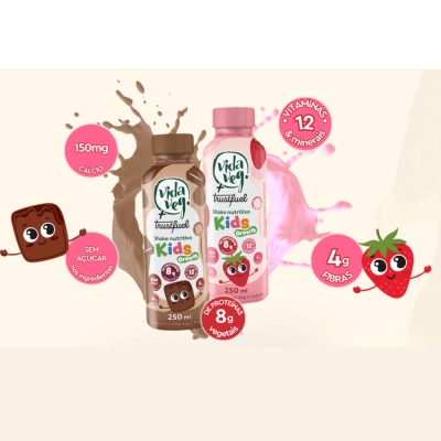 Shake Kids Growth, Vida Veg Sabores, 3 Unidades 250Ml Cada - Trustfuel  