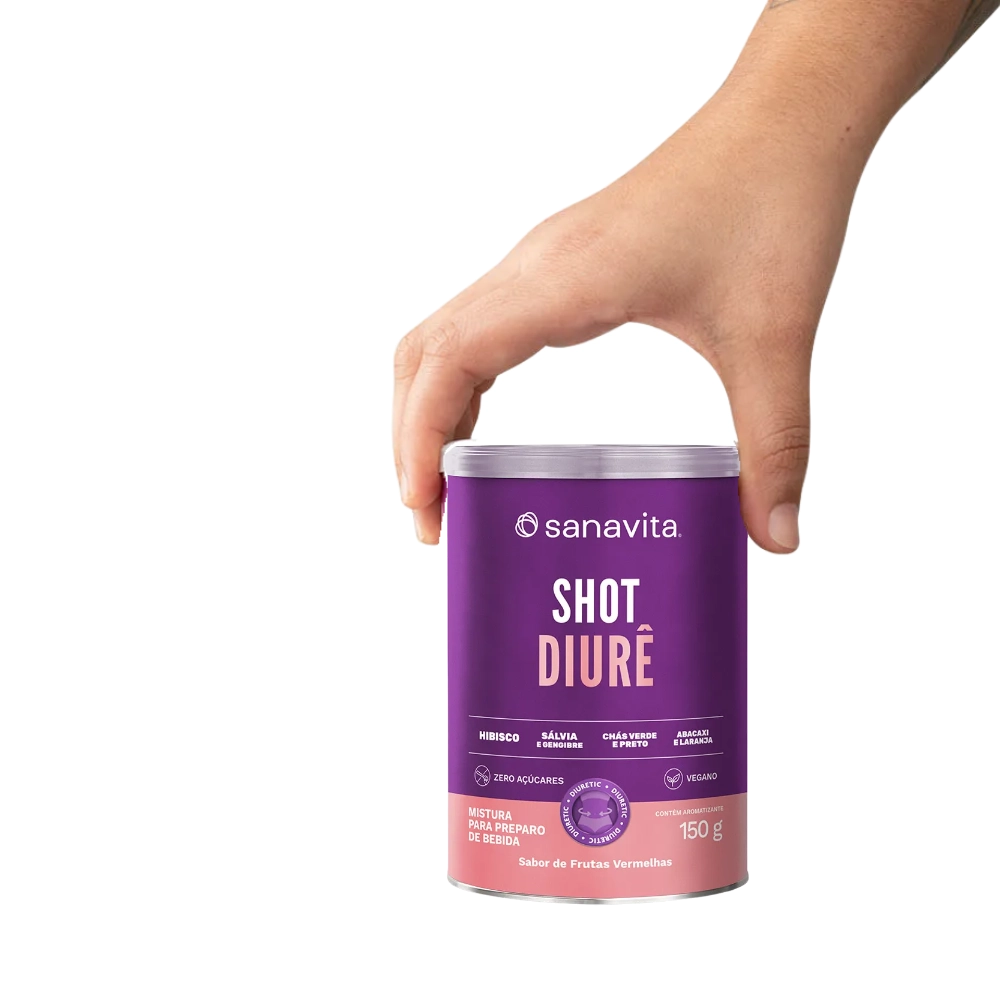 Shot Diurê Sabor Frutas Vermelhas, 150g - Sanavita