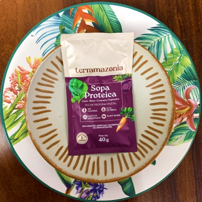 Sopa Proteica Cará-roxo, 3 Unidades, Sachê 40g Cada, Terramazonia