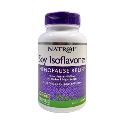 Soy Isoflavonas 50mg, Tratamento para Sintomas da Menopausa, 120 Cápsulas, Natrol Soy Isoflavonas 50mg, Tratamento para Sintomas da Menopausa, 120 Cápsulas, Natrol