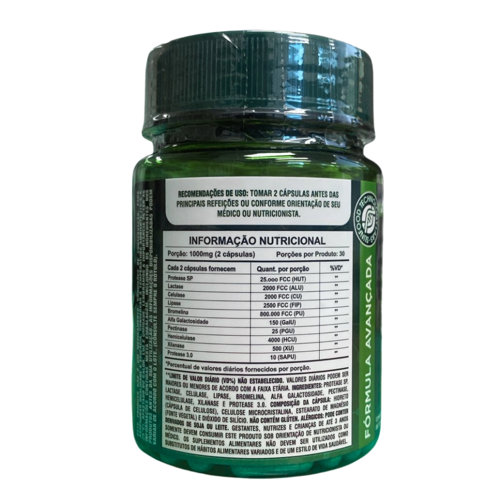 Super Digesyive Enzymes 1000mg 60 Capsulas Sunfood 