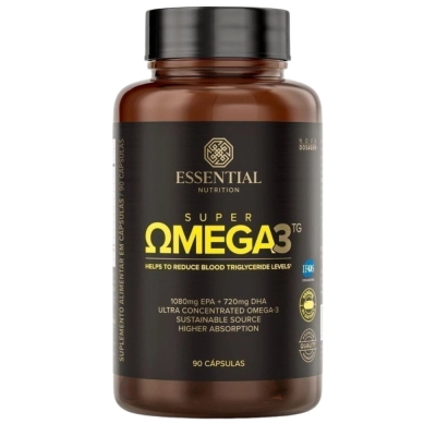 Super Ômega 3 TG, Saúde Cardiovascular, Cerebral e Anti-inflamatória, Opções, Cápsulas, Essential Nutrition