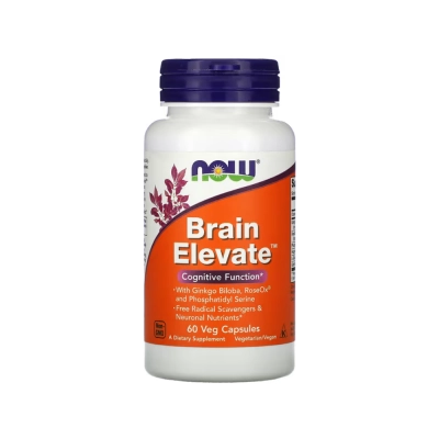 Suplemento Brain Elevate, Suporte à Função Cognitiva, Memória e Neuroproteção, Now