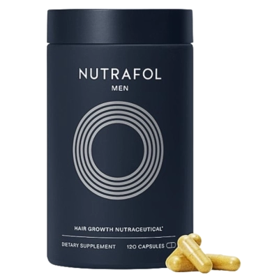 Suplemento Capilar Masculino, Crescimento de Cabelos Grossos e Fortes,  120 cápsulas, Nutrafol