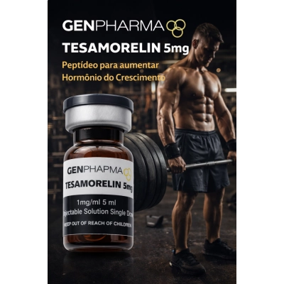 Tesamorelin 5mg, Peptídeo para aumentar Hormonio do Crescimento, Gen Pharma