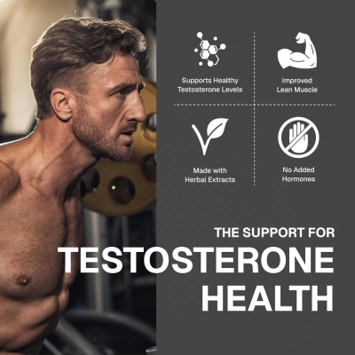 Testosterone Support, Ashwagandha e Peperine, Capsulas,  Weider Prime