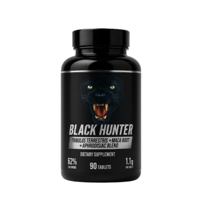Tribullus Terrestris com Maca, 90 Comprimidos, Black Hunter