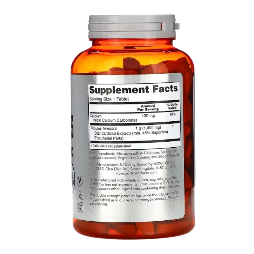 Tribulus, 1.000mg, 180 Comprimidos, Now