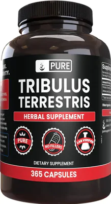Tribulus Terrestris 2000mg, 365 capsulas, Pure