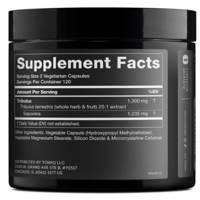 Tribulus Ultra concentrado 1300mg, 240 cápsulas, Toniiq