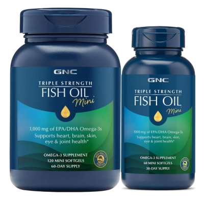  Triple Strength, Fish Oil, Omega 3, Mini Cápsulas - GNC