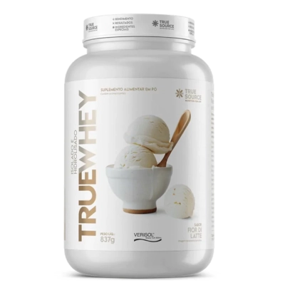 True Whey, Hidrolisado e Isolado, 837g, Sabores, True Source
