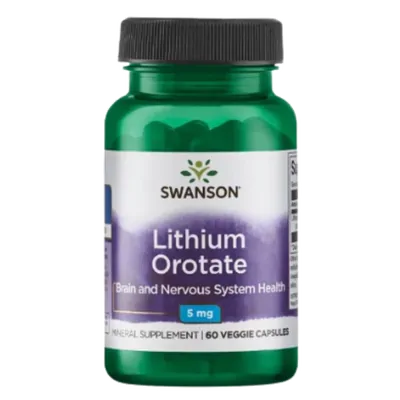 Ultra Orotate De Lithium, 5Mg, 60 Cápsulas, Swanson