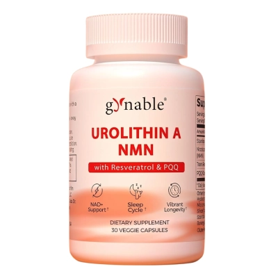 Urolitina A 250mg, Com Trans-Resveratrol e PQQ, 30 Cápsulas, Gynable