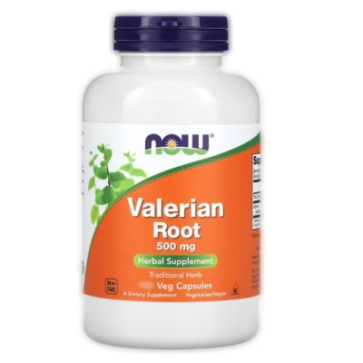 Valeriana Root 500mg, Capsulas Opções, Now