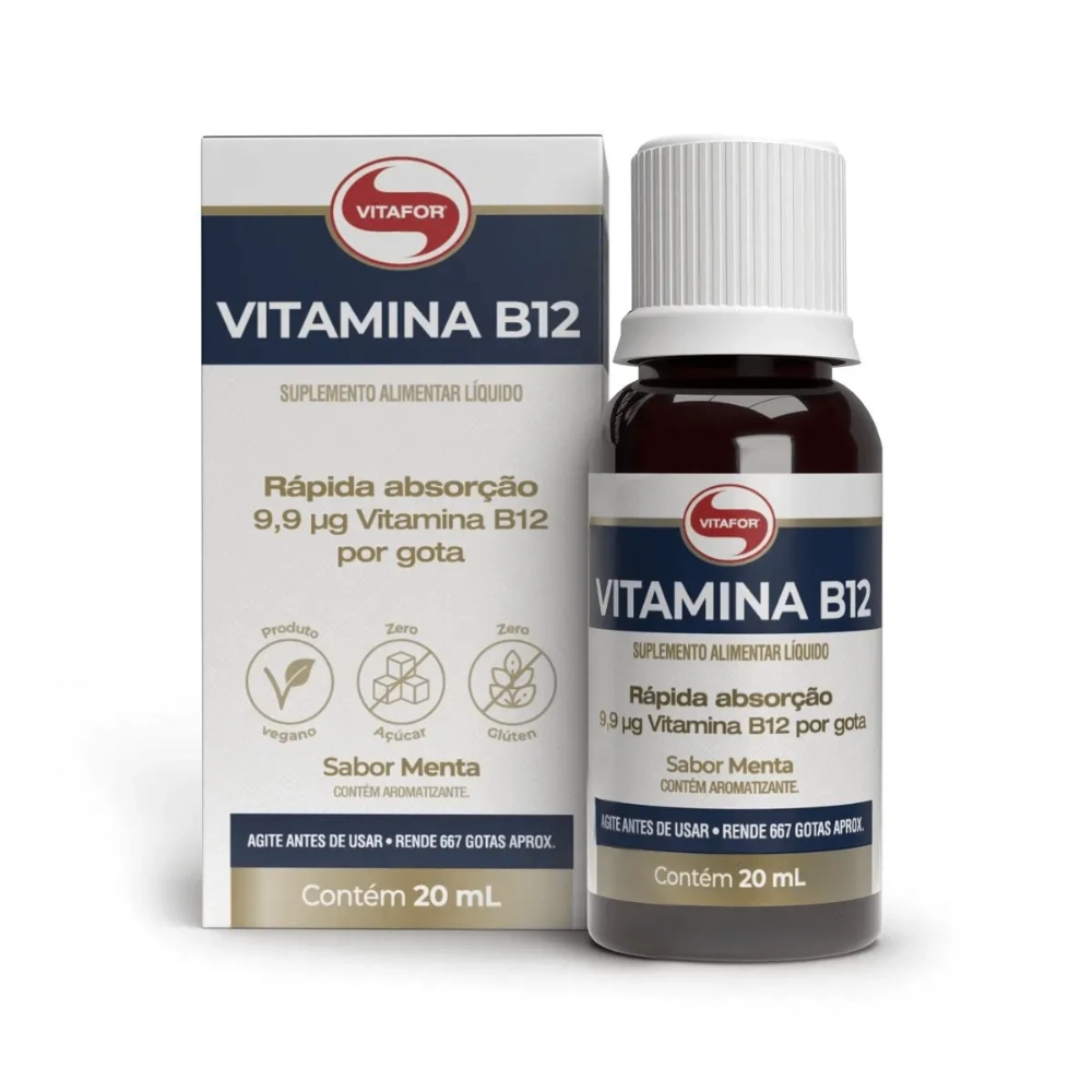 Vitamina B12 - 20ml menta - Vitafor