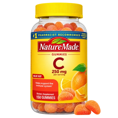 Vitamina C 250mg, 150 Gomas Sabor Laranja, Nature Made