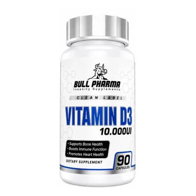 Vitamina D3 10.000UI, 90 Comprimidos, Bull Pharma