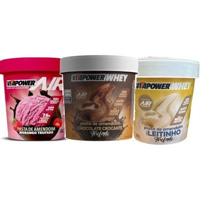 Vitapower Pasta de Amendoim, Sabores, 280g ou 600g, Vitafor