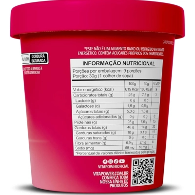 Vitapower Pasta de Amendoim, Sabores, 280g ou 600g, Vitafor