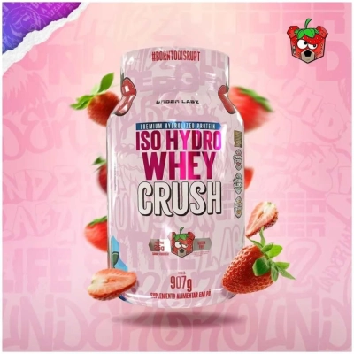 Whey Crush Iso Hidro, Sabor Morango 907g- Under Labz