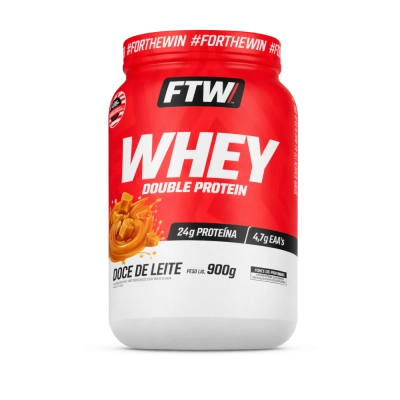 Whey Double Protein, 900g Sabor Cookies, FTW