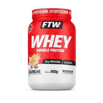 Whey Double Protein, 900g Sabor Cookies, FTW