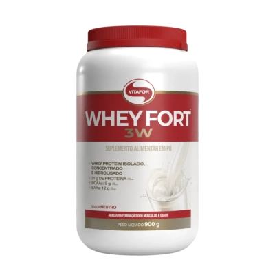 Whey Fort 3w, Saborores, 900g, Vitafor