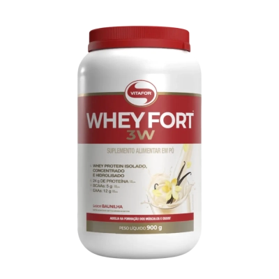 Whey Fort 3w, Saborores, 900g, Vitafor