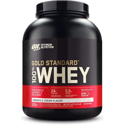 Whey Gold Standard 100%, 2.27kg, Sabores, Optimum Nutrition
