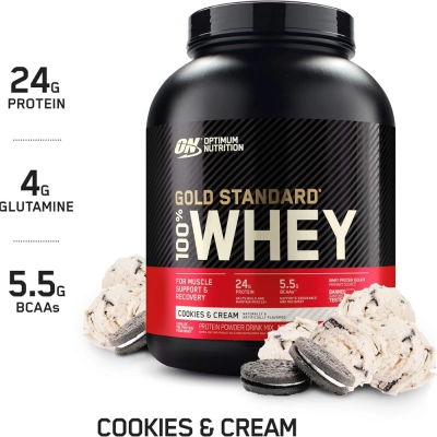 Whey Gold Standard 100%, 2.27kg, Sabores, Optimum Nutrition