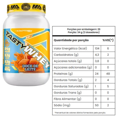 Whey Protein Suplemento 3W Gourmet, Tasty Whey, 900g - Adaptogen