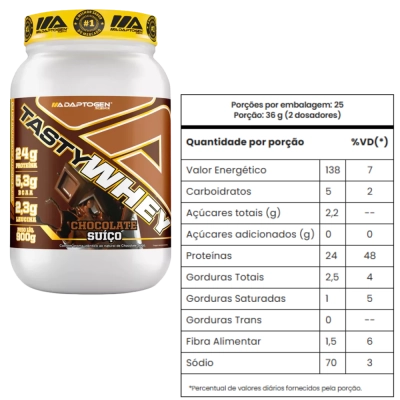 Whey Protein Suplemento 3W Gourmet, Tasty Whey, 900g - Adaptogen