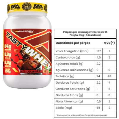 Whey Protein Suplemento 3W Gourmet, Tasty Whey, 900g - Adaptogen