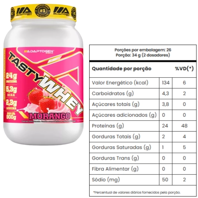 Whey Protein Suplemento 3W Gourmet, Tasty Whey, 900g - Adaptogen