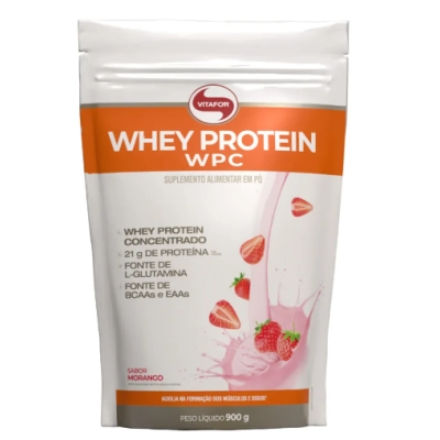 Whey Protein WPC, 900g Sabores, Vitafor