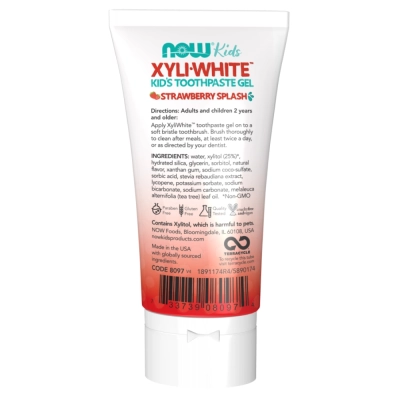 XyliWhite 85g, Gel Dental Infantil, Bubblegum Splash, NOW