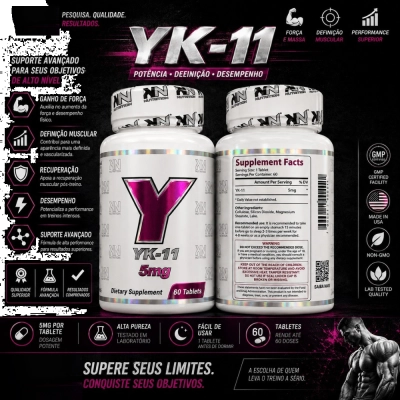 YK-11 5mg, 60 Comprimidos, KN Nutrition