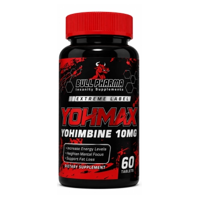 Yohmax Yohimbine, 10 Mg, 60 Tablets, BULL PHARMA