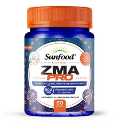 ZMA Pro, 500mg, 60 Capsulas, Sunfood